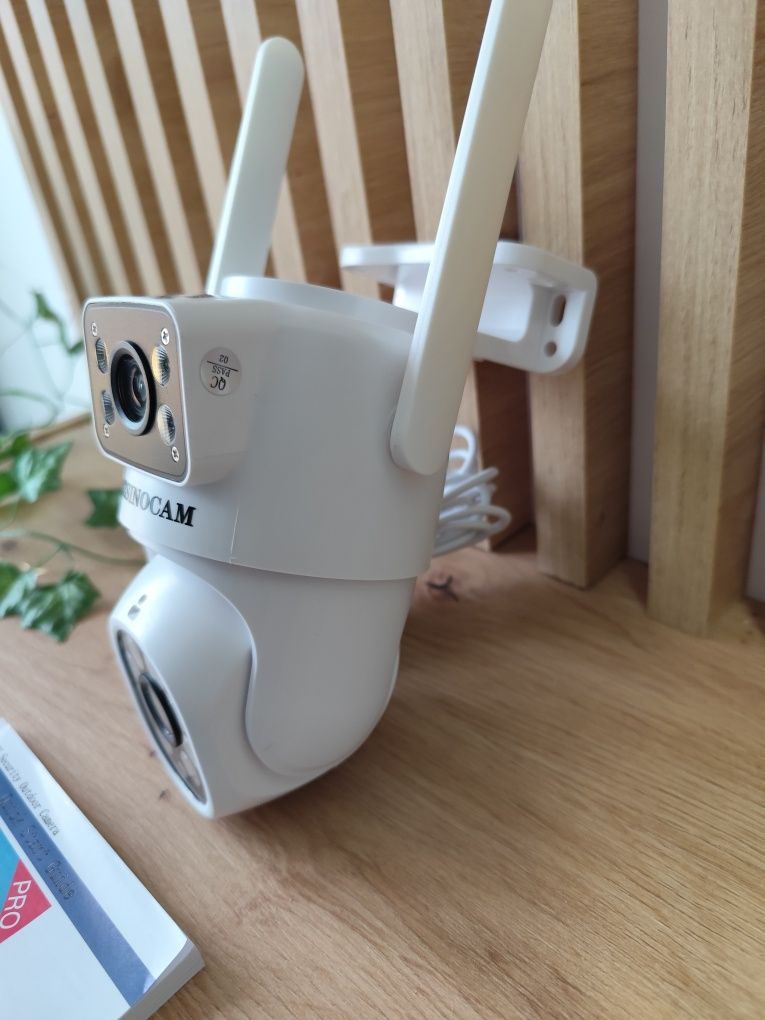 NOUA Camera supraveghere dubla WiFi FullHD cablu 3m