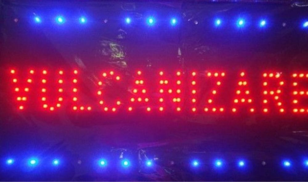 Panou Publicitar Reclama LED Inchis Deschis Caffe magazin mixt un