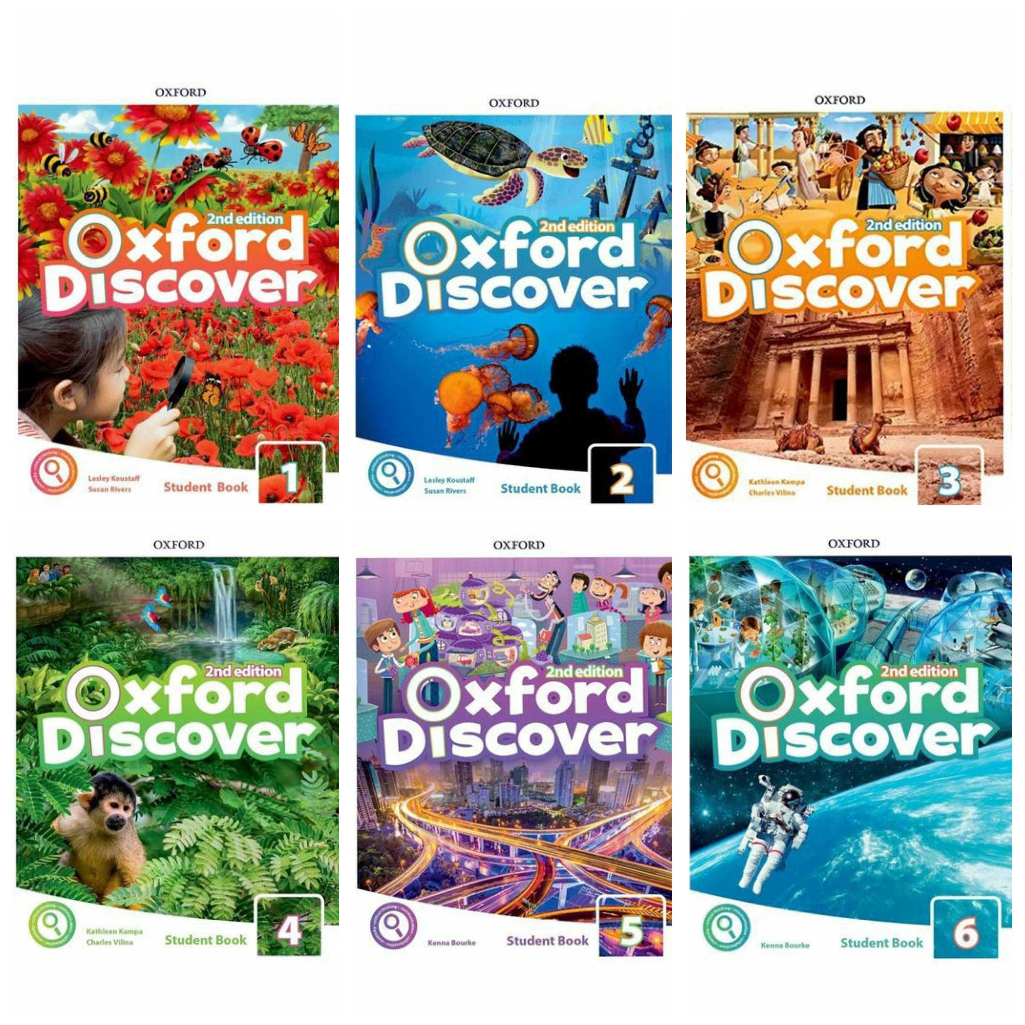 Доставка. Oxford discover 2nd edition 1-6 часть, student book+workbook