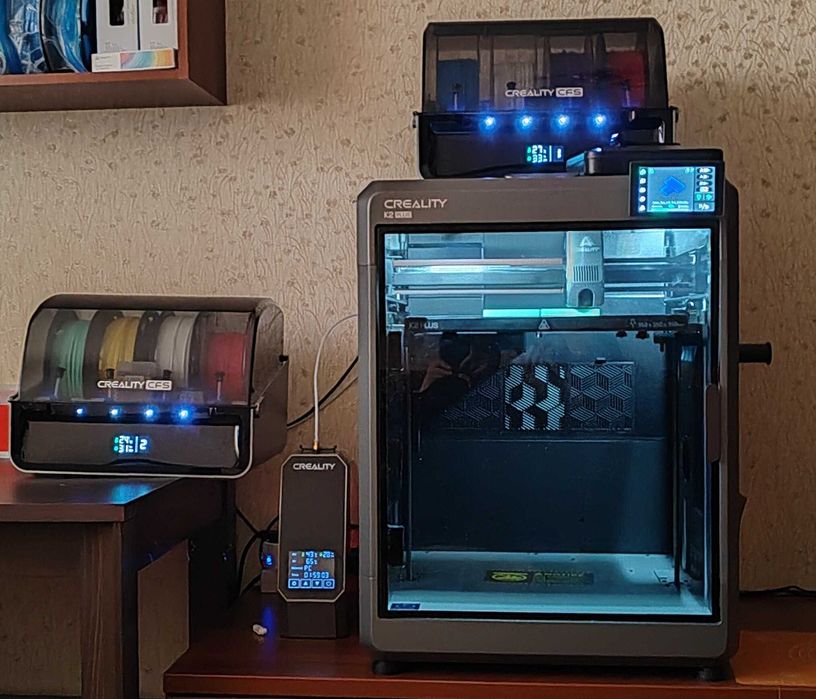 Imprimanta 3D Creality K2 Plus  + 2xCFS + Graphite Bed+ Cartho