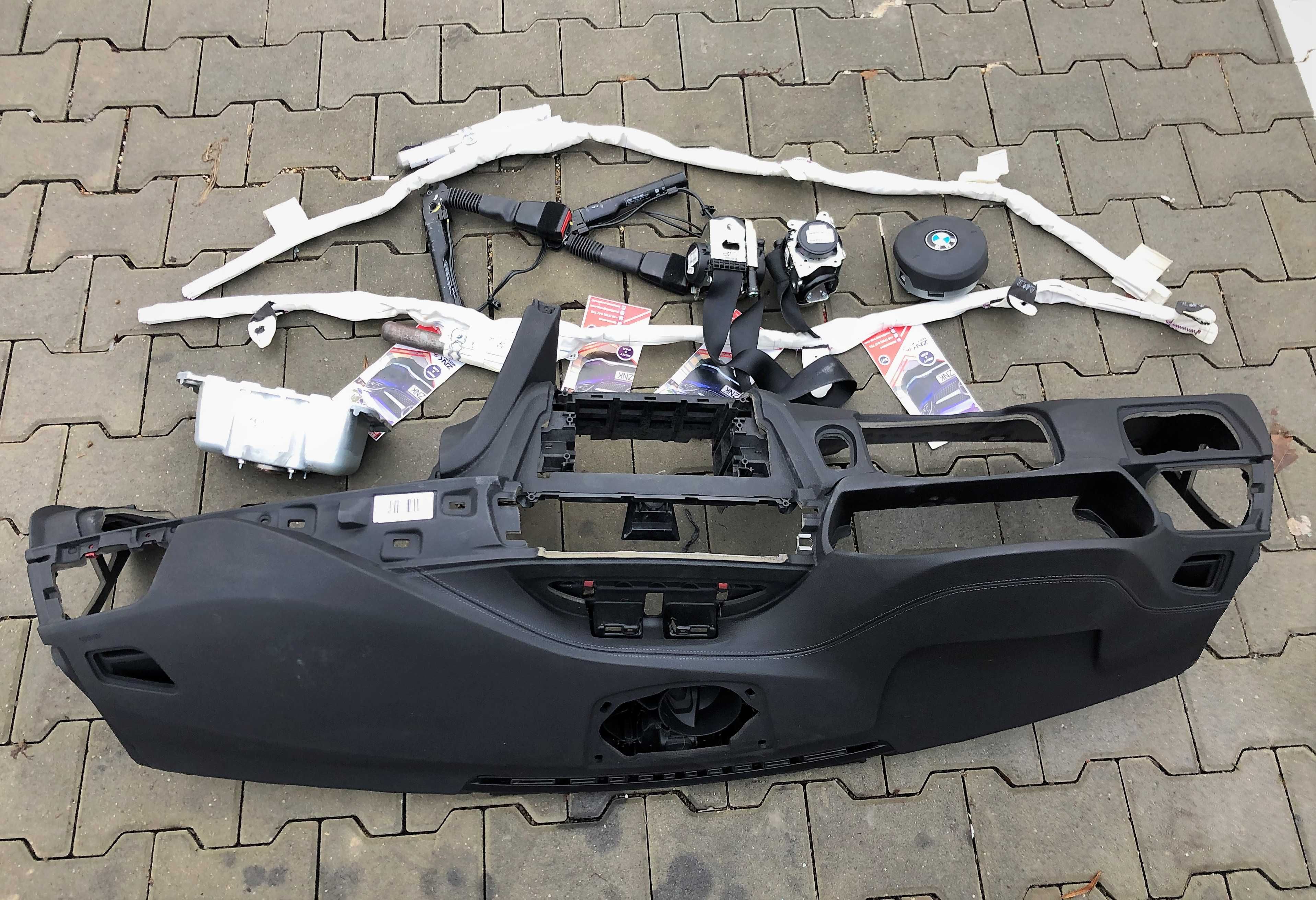 BMW seria 3 4 F30 F34 F32 F36 F31 kit airbag volan pasager plansa bord