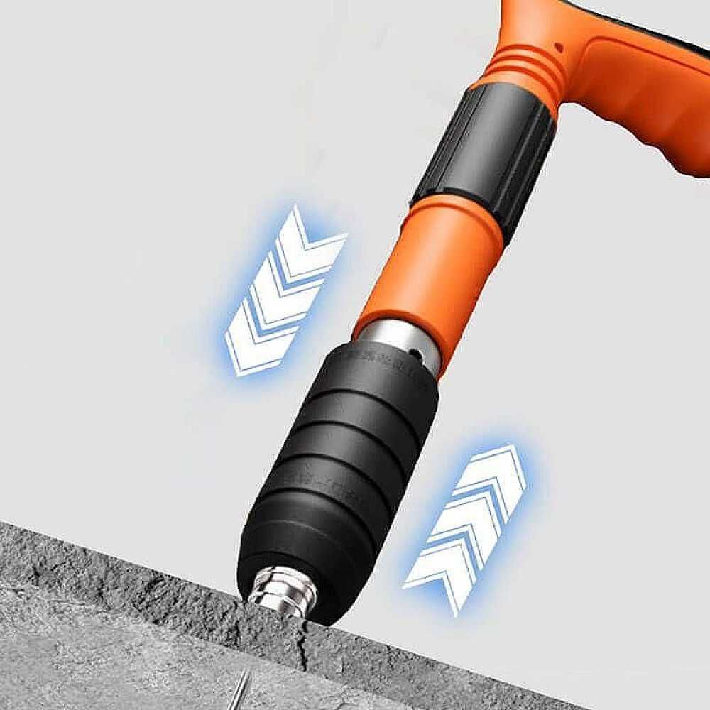 Ръчен пистолет за пирони със заряд NailGun,100 патрона бетон, метал, д