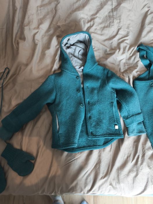 Disana set lana pantaloni, manusi si jacheta