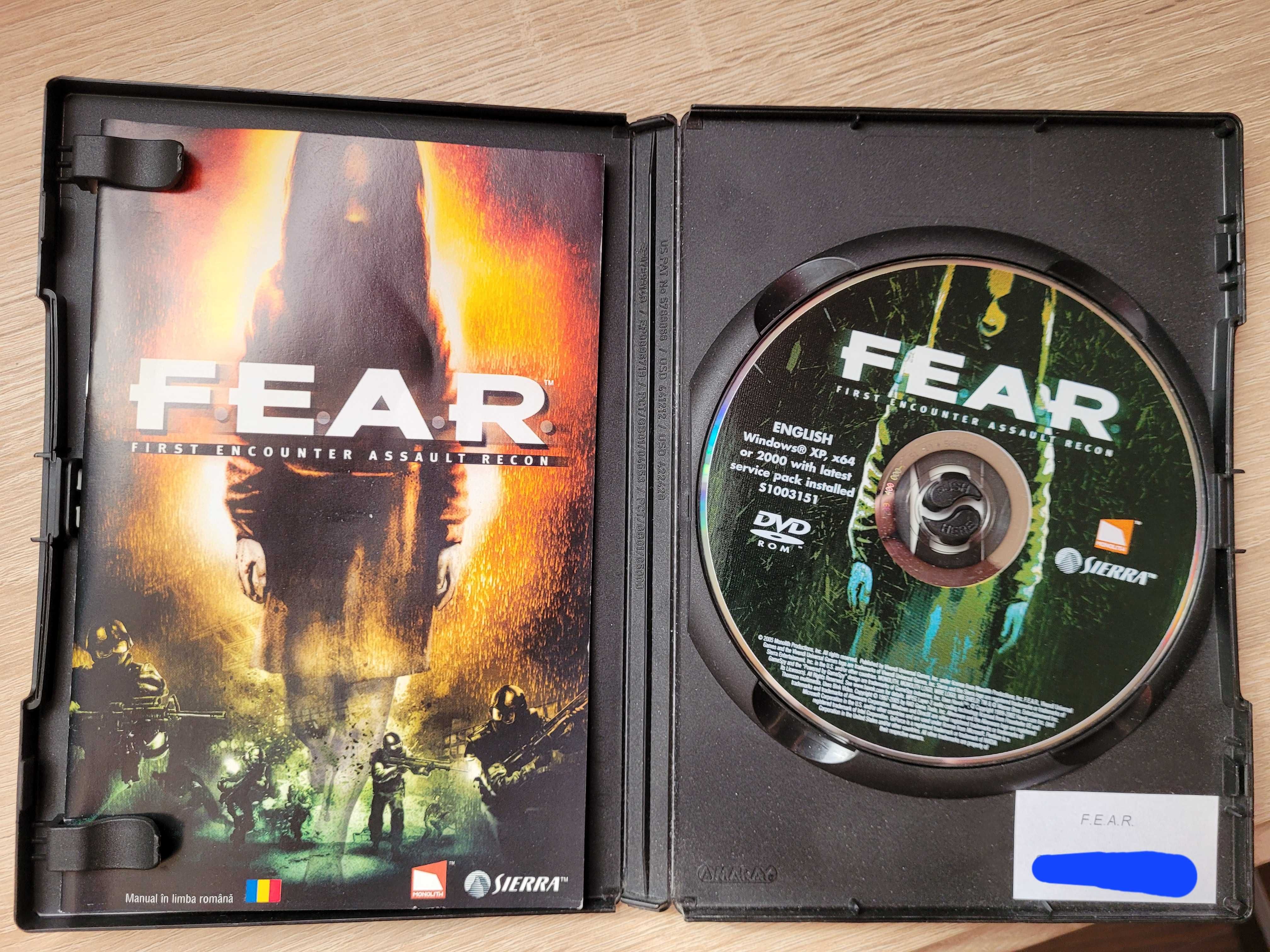 FEAR joc PC original, pret negociabil, First Encounter Assault Recon