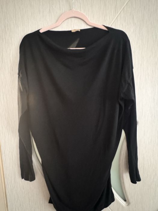 Туника с дълъг ръкав черна