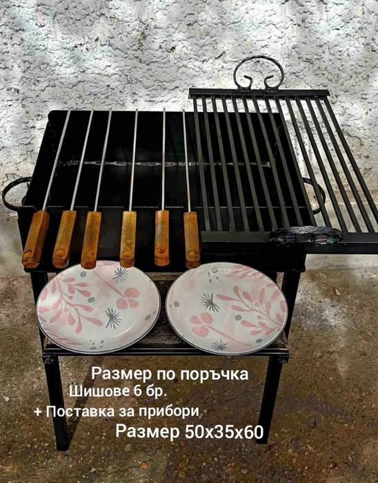 Барбекюта изработени по идея на клиент като модел и размер.