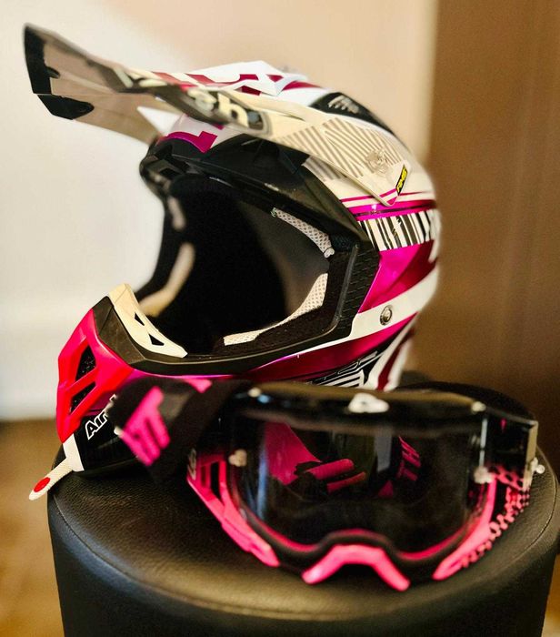 Casca Airoh Aviator 2.3 NOVAK Chrome Pink