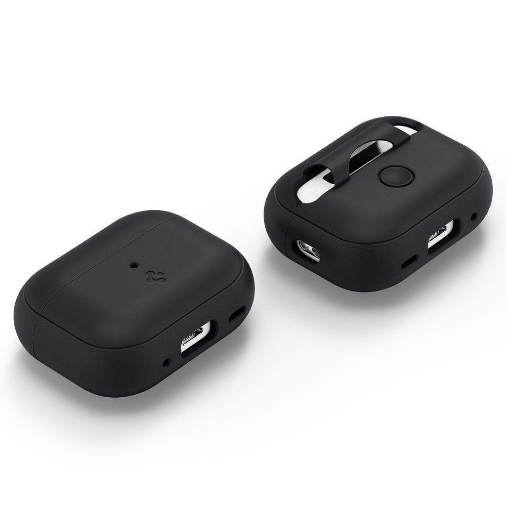 Кейс spigen silicone fit за airpods pro 1/2 black/phantom green