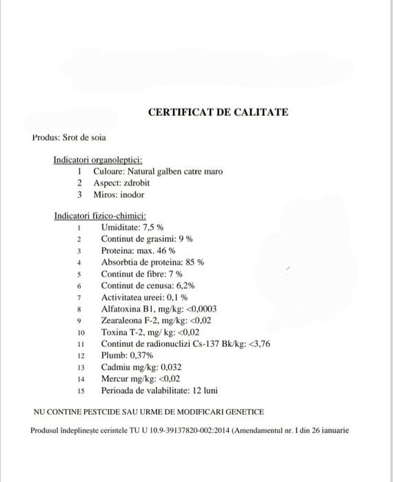 Srot soia,proteina 44-46%,