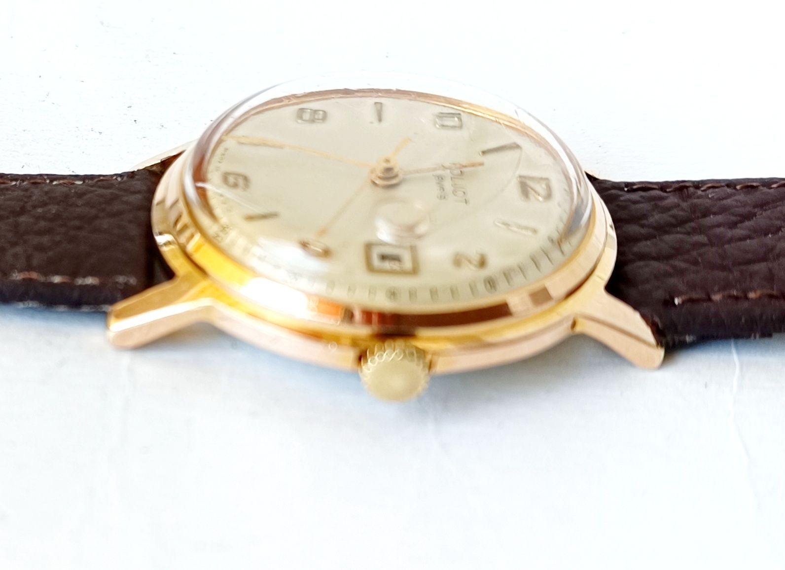 Poljot 17jewels- позлатен мъжки часовник