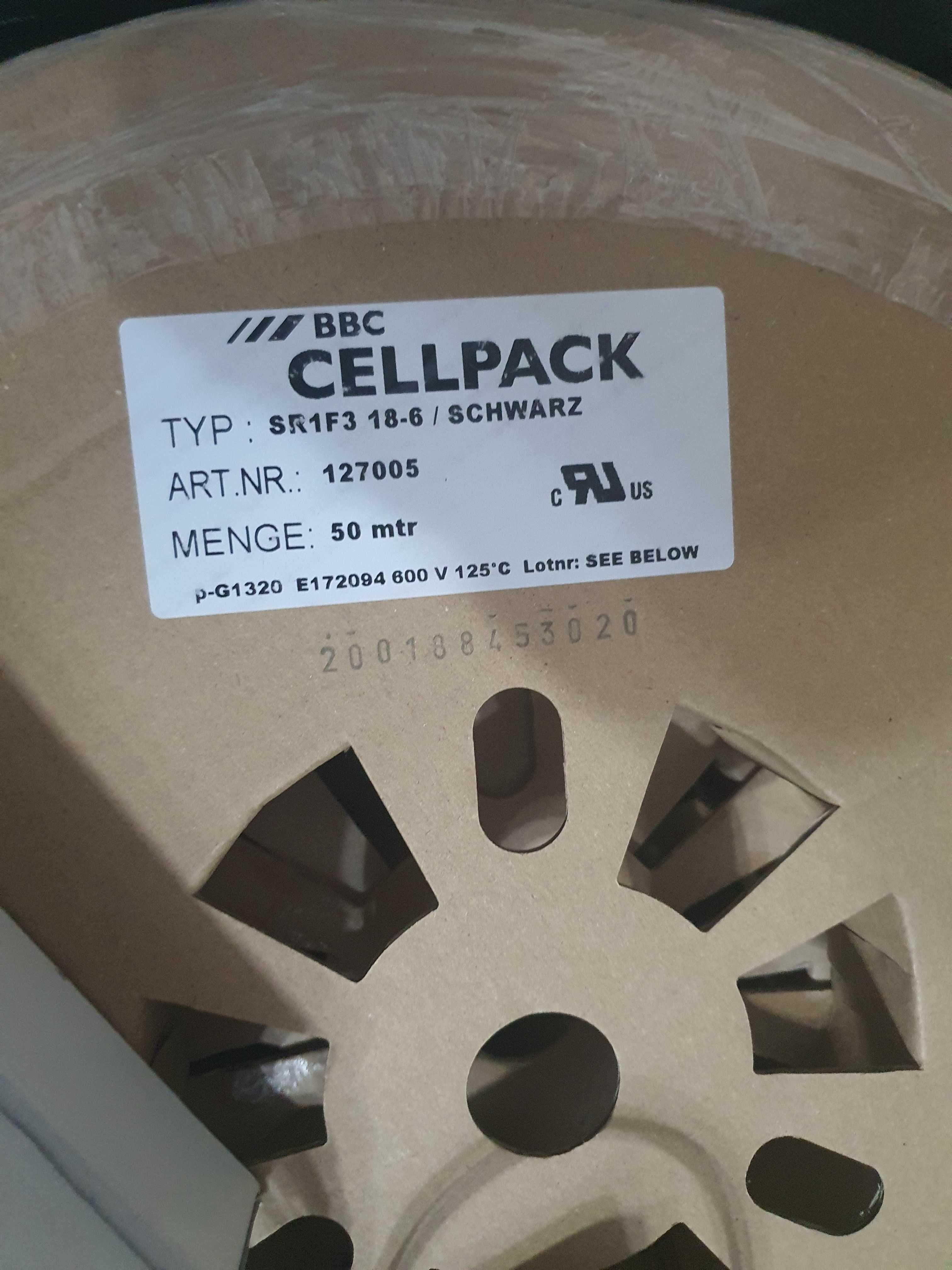 CELLPACK SR1F3 18-6 negru Tub termocontractabil cu pereți subțiri