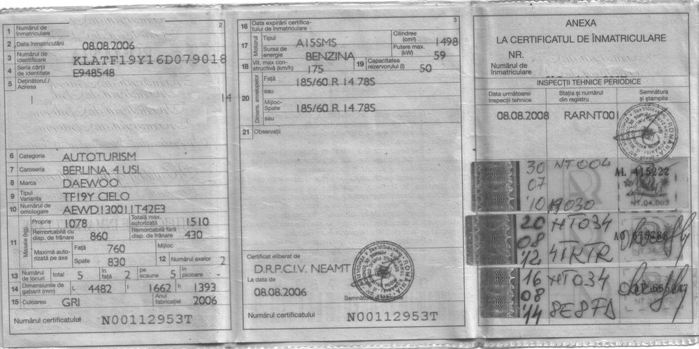 Daewoo Cielo Daewoo Cielo an fabricatie 2006