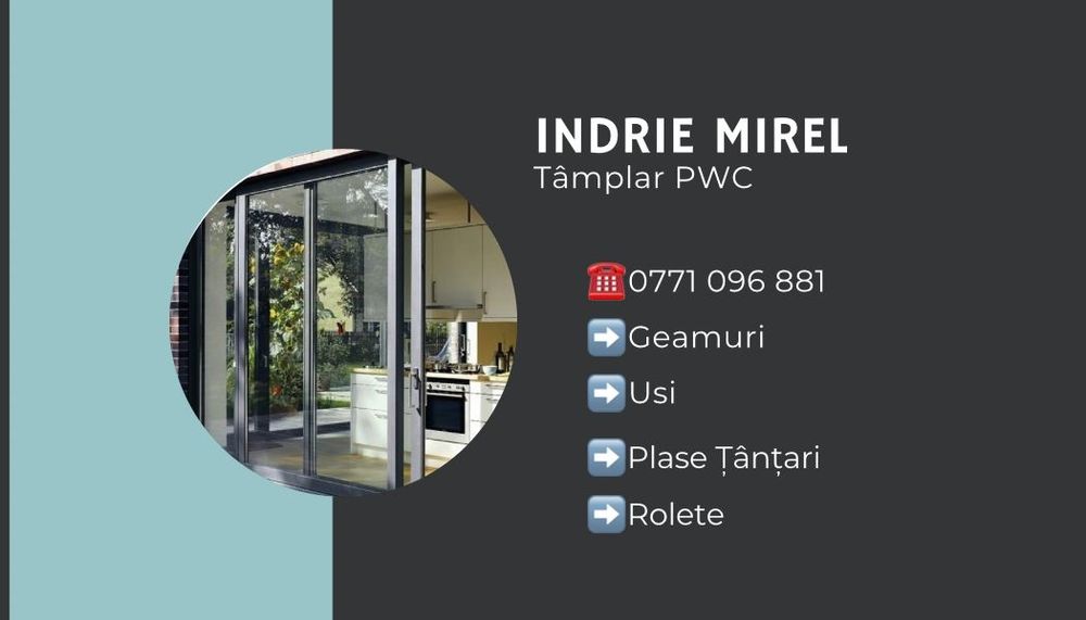 Confecționez geamuri și uși PVC