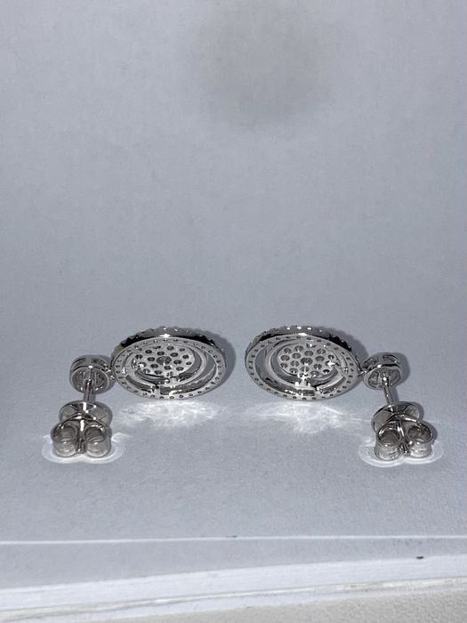 Cercei aur alb 18kt.cu diamante 0.90ct