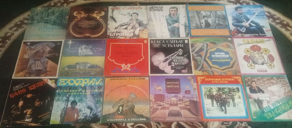 Средно азиятские и Узбекские исполнители пластинки