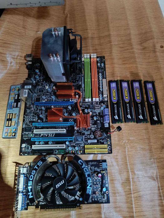 Kit PC Retro-Gaming MSI P7N SLI/Intel Q9550/8 Gb DDR2/ Nvidia N450 GTS