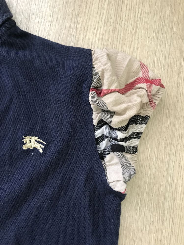 Тениска с яка burberry