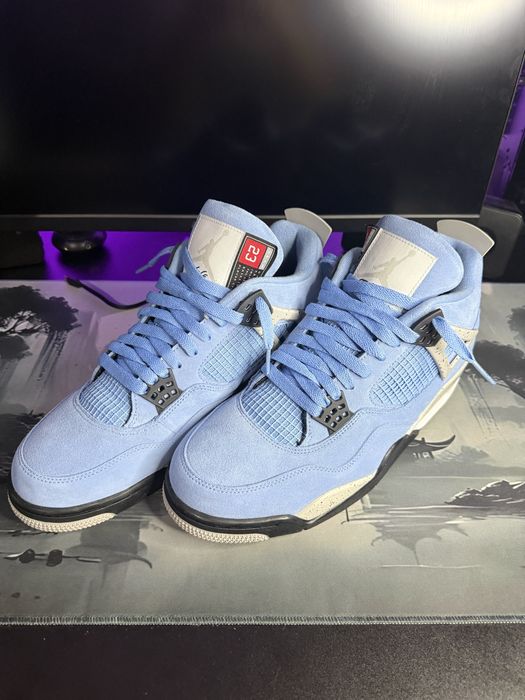 Nike Jordan 4 unc albastrii