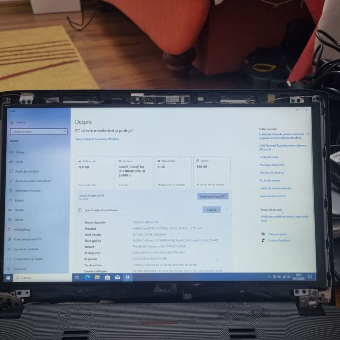 Placa de baza Asus Rog GL552VX I7-6700HQ