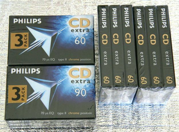 Casete Philips CD Extra crom 60 sigilate