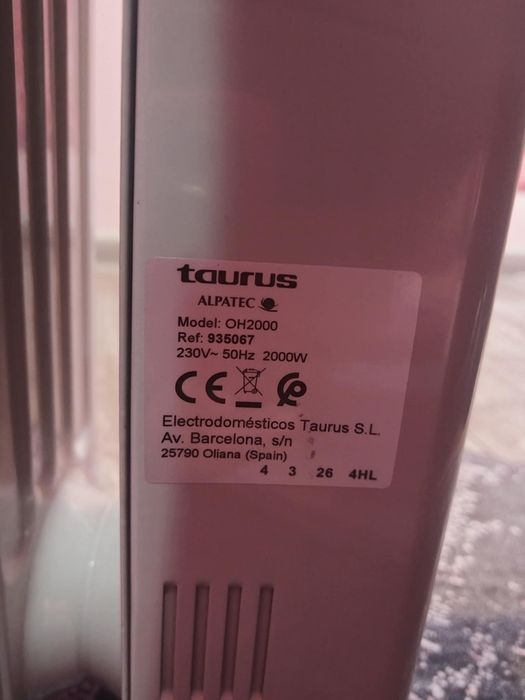 Маслен радиатор taurus