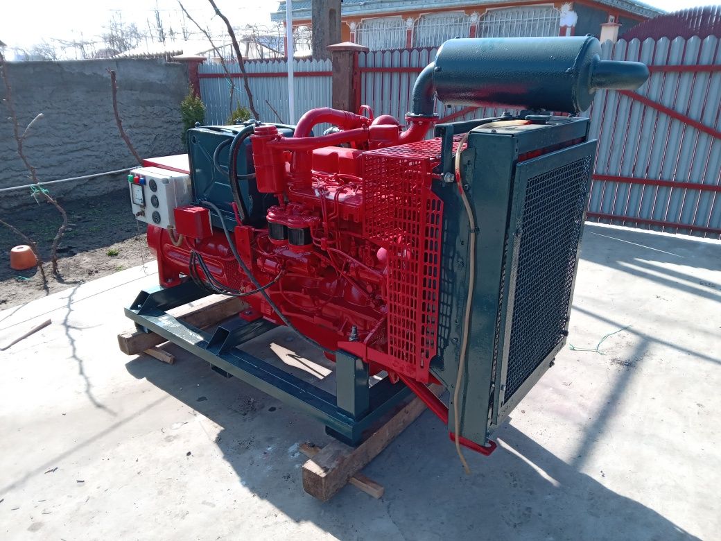 Generator trifazic și monofazic 50 kva ca și nou motor fiat aifo