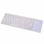 Tastatura Touchpad Bluetooth Mini Wireless Alb