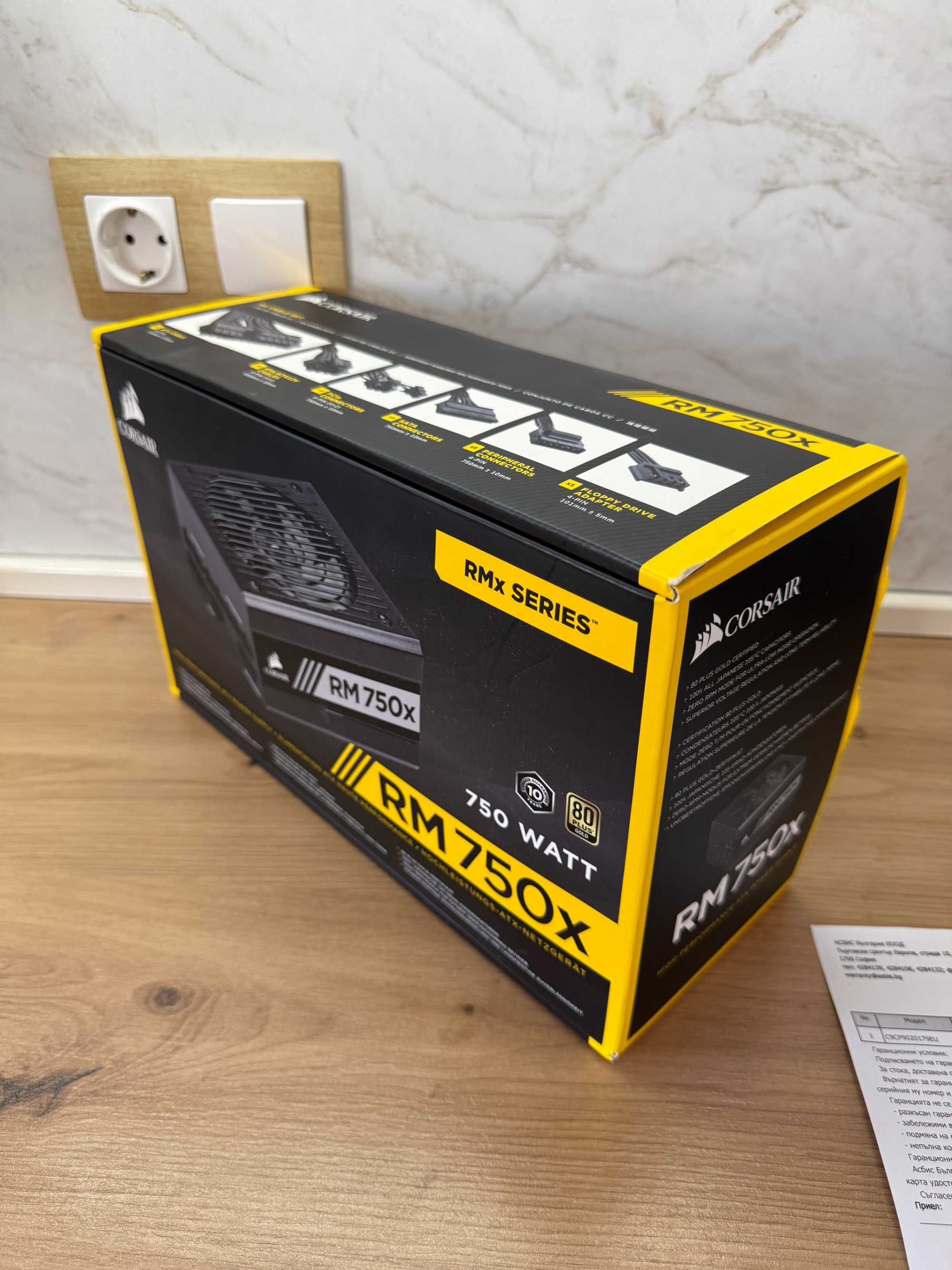 Захранване Corsair RM 750x 5 години гаранция