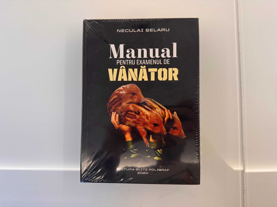 Manual examen vanator + planse didactice, SIGILAT, Blitz Poligraf 2024