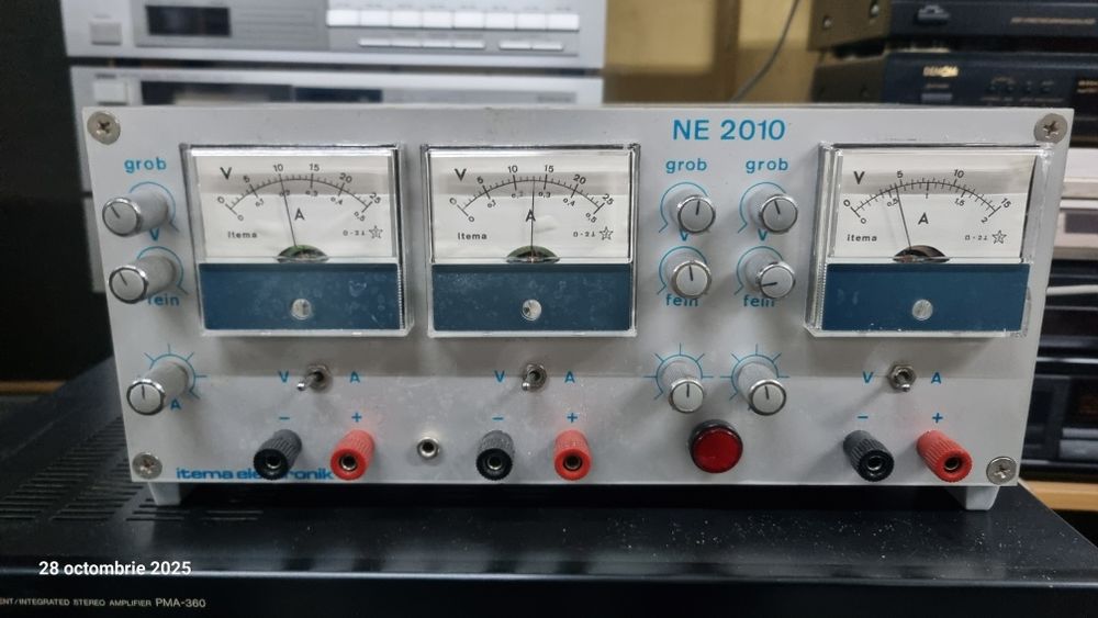 Sursă tensiune laborator 0-30v/0-3A/osciloscop Volltcraft