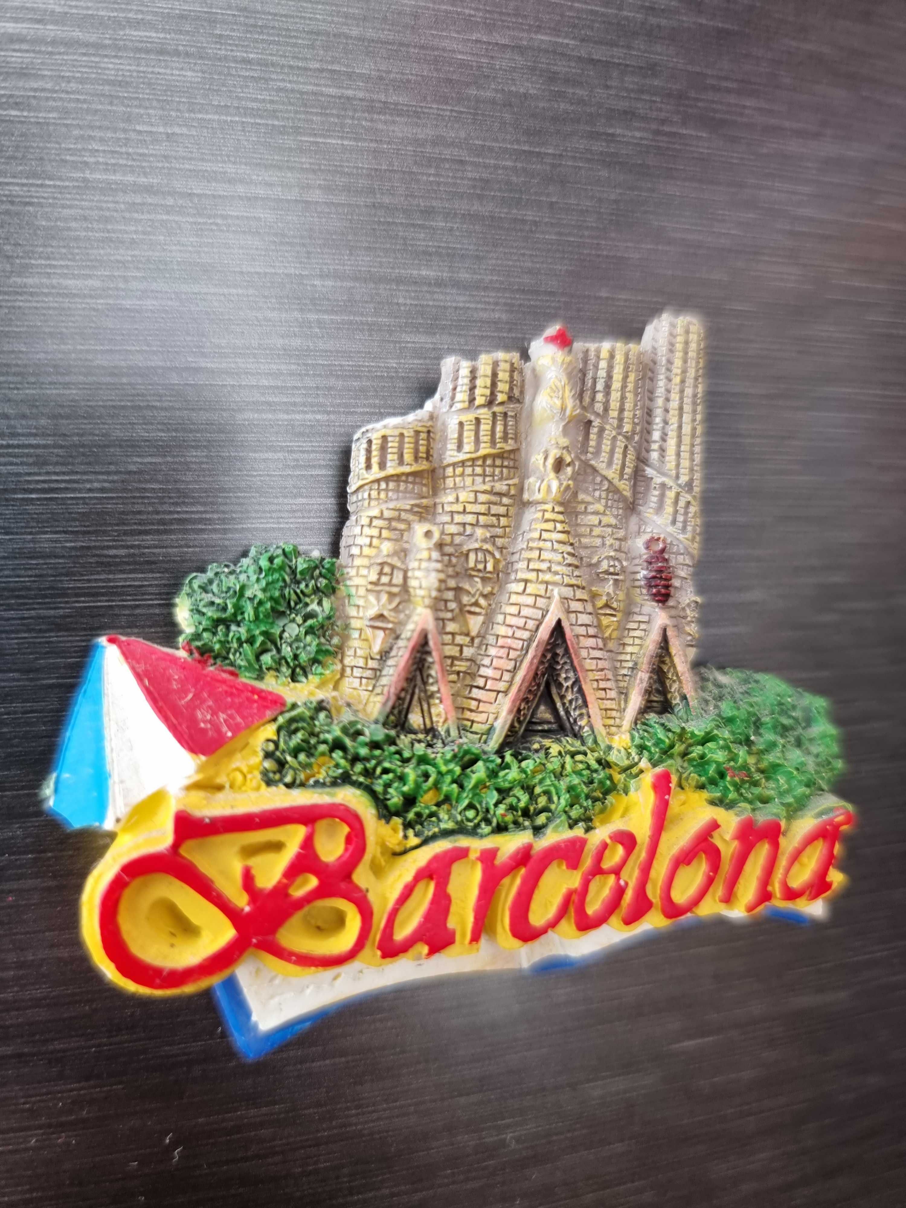 Magnet frigider ceramic in relief - BARCELONA