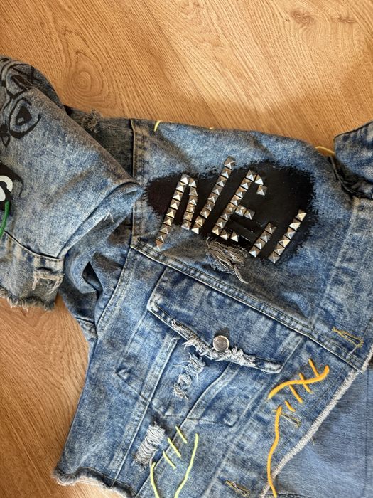 Дамско дънково яке