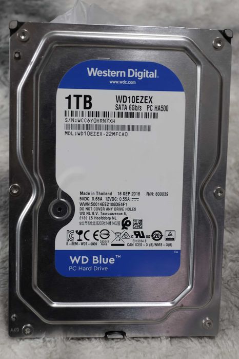Hard disk WD Blue 1TB SATA-III 7200 RPM 64MB