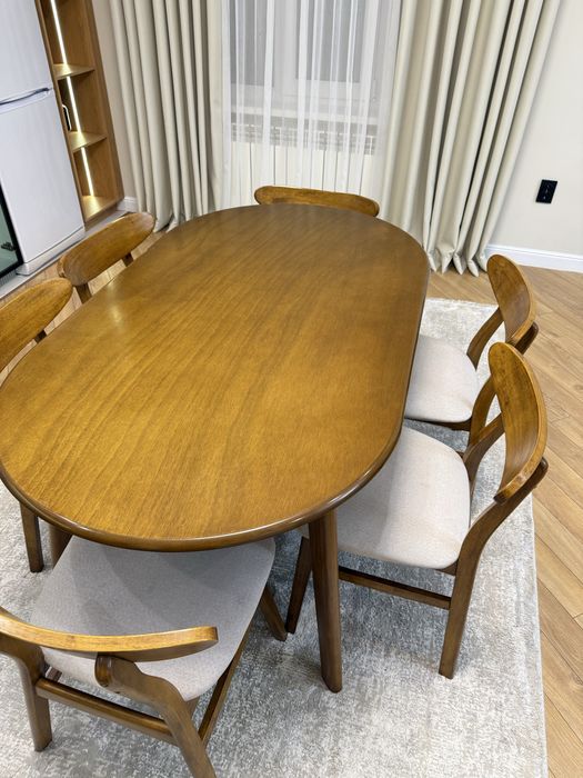 Мебель стол + стулья 6 штук