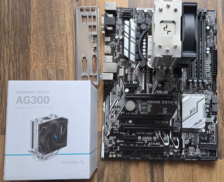 Комбо: Asus Prime Z270-K + Intel Core i7 6700K + DeepCool AG300
