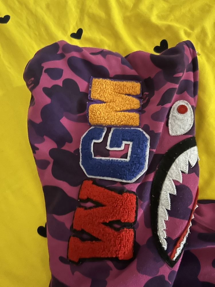 Bape shark hoodie mov L