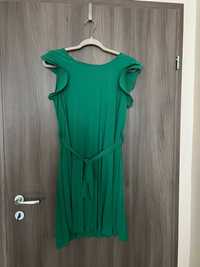 Зелена лятна рокля с подплата