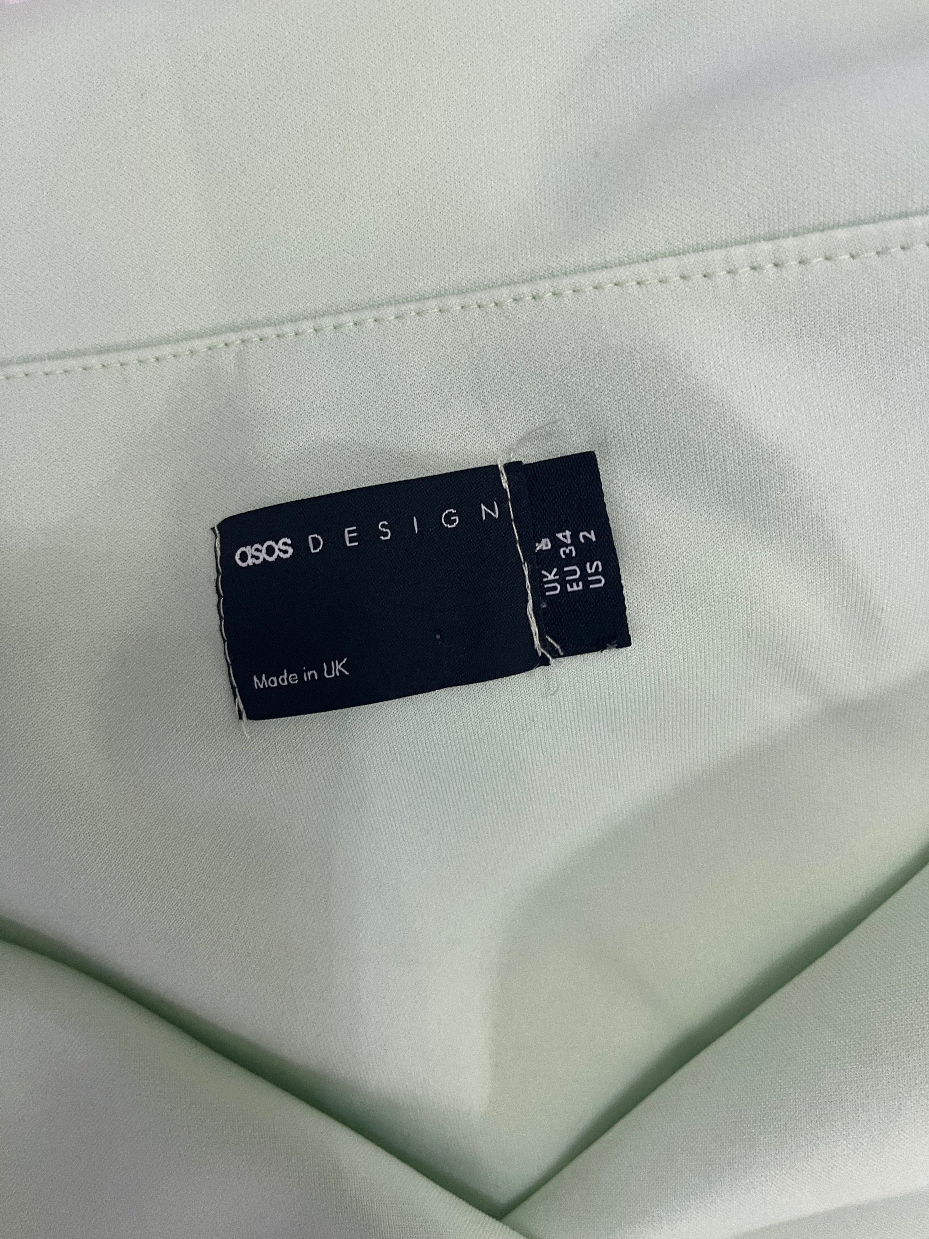 Рокля ASOS цвят мента , размер XS
