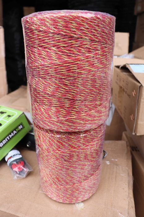 Rola fir portocaliu 2mm insertie metalica 6x0.15mm 500m gard electric