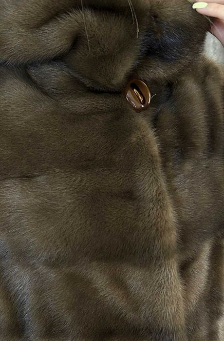 Haina vizon blana naturala , Haină de nurcă , 4 in 1 Transformer