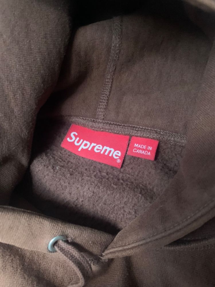 Supreme Lace hooded sweatshirt  Dark Brown