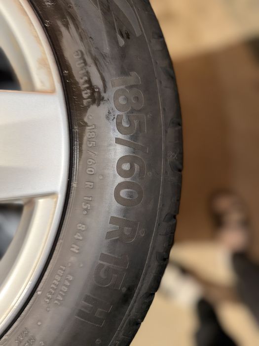 Jante Audi VW Skoda 5x100 cu cauciucuri vară 185/60 R15