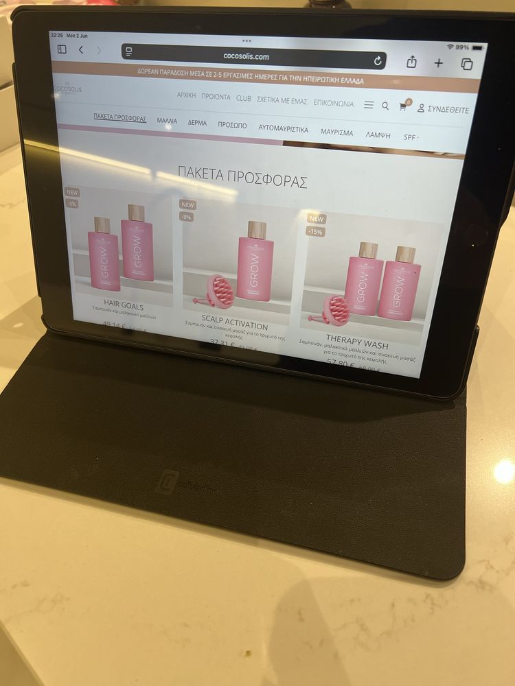 Таблет apple ipad 9, 64gb, wifi, space gey, неразличим от нов