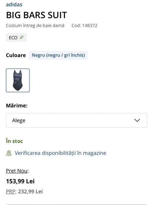 Costum de baie Adidas NOU