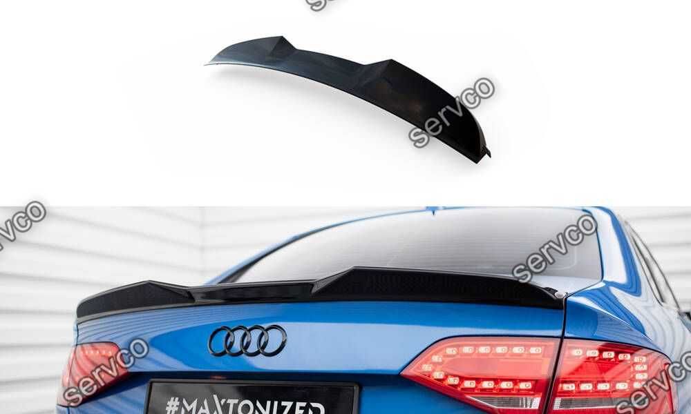 Eleron spoiler cap Audi S4 Sedan B8 2009-2011 v11 - Maxton Design