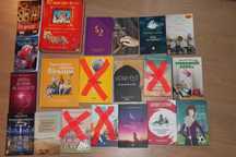 Различни съвременни книги за продан