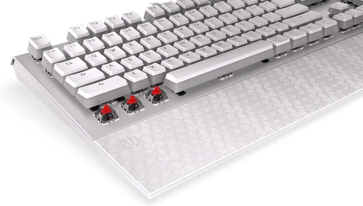 Tastatura mecanica Endorfy Omnis Pudding Onyx White, Switch Red