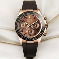 Rolex Daytona  Rose Gold Chocolate Dial