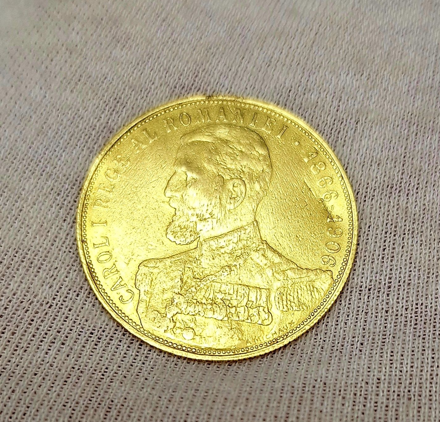Moneda aur 25 lei 1906