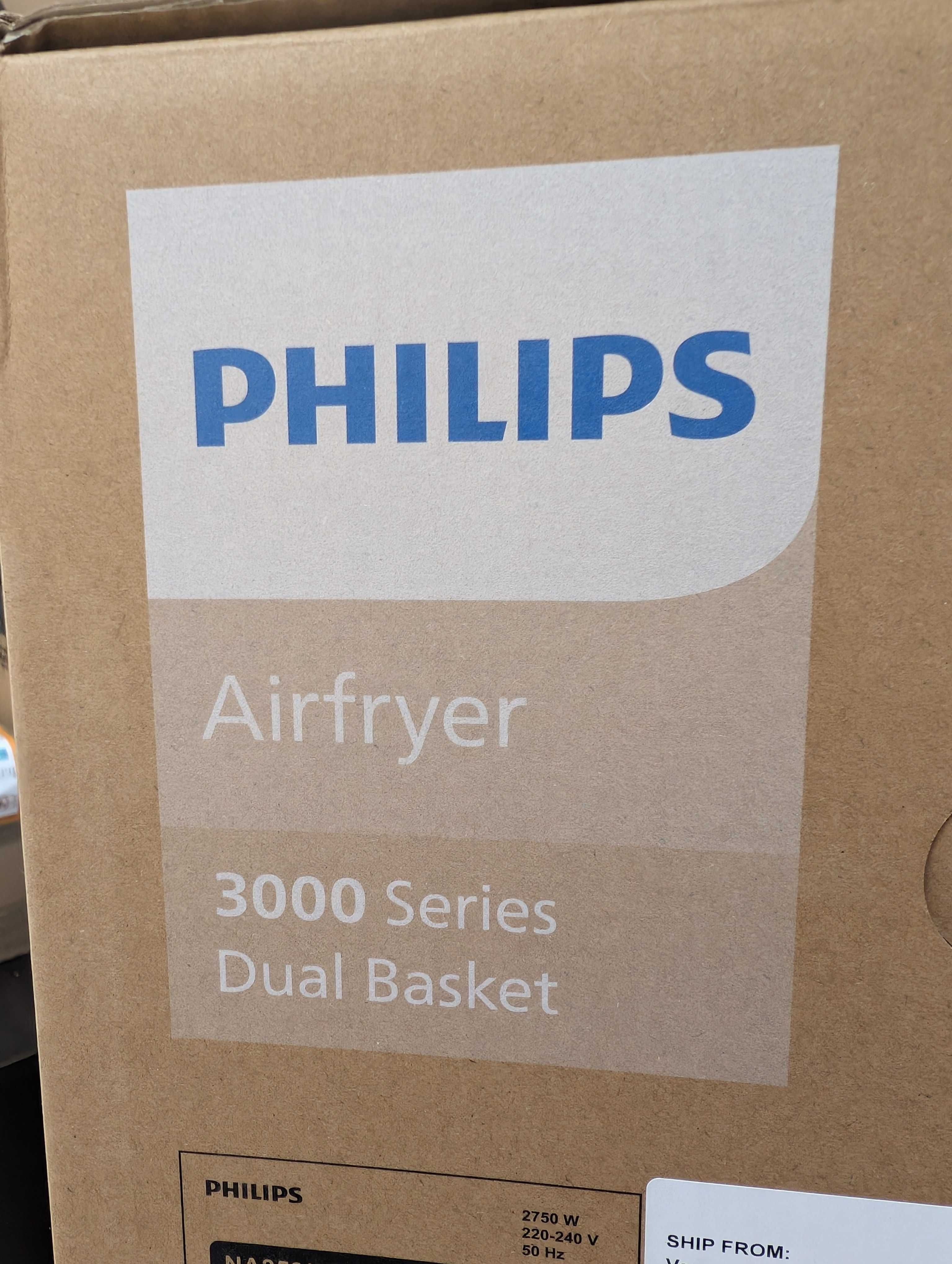 Фритюрник с горещ въздух Philips Airfryer Dual Basket 3000 Series, 9